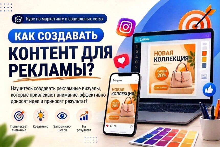 Как следует подготавливать контент для рекламы Создание рекламного контента: научитесь создавать привлекательные, креативные и эффективные визуалы для рекламы в социальных сетях.