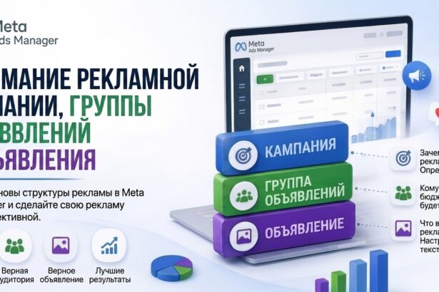Структура рекламы в meta ads (facebookinstagram) Иерархия рекламных кампаний, настройки целевой аудитории и управление объявлениями